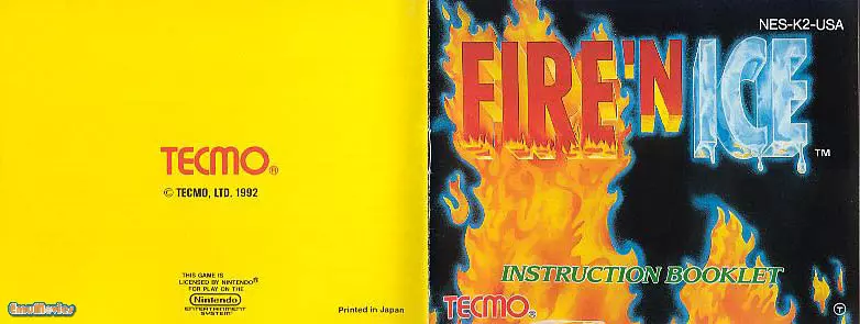 manual for Fire 'n Ice
