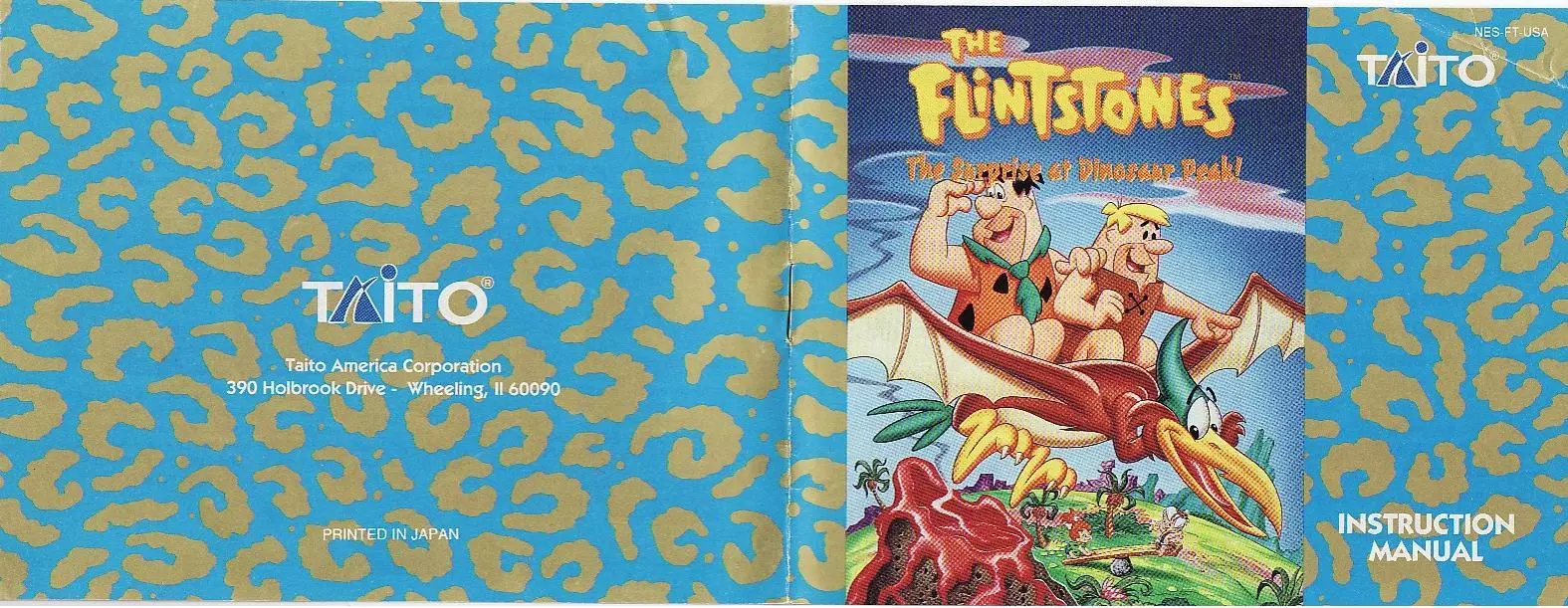 manual for Flintstones, The - The Surprise at Dinosaur Peak!