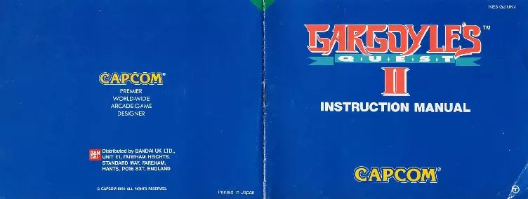 manual for Gargoyle's Quest II