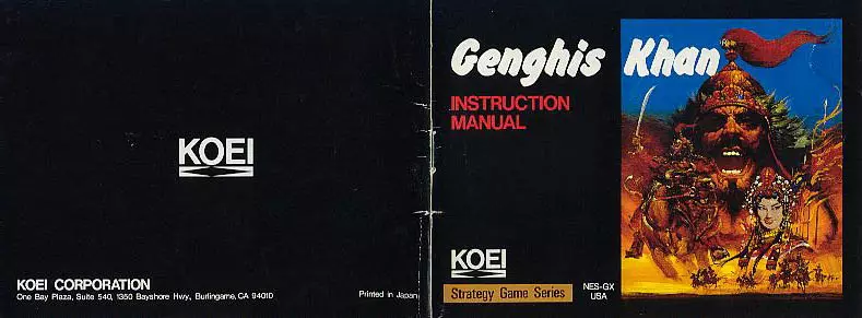 manual for Genghis Khan