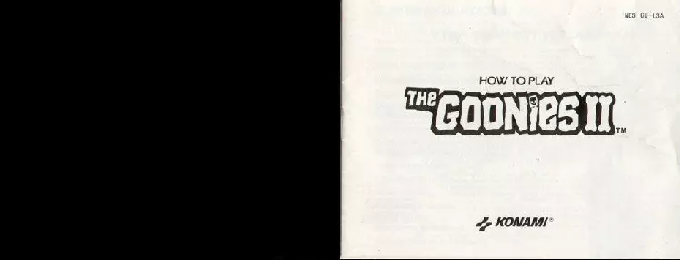 manual for Goonies II, The - Fratelli Saigo no Chousen