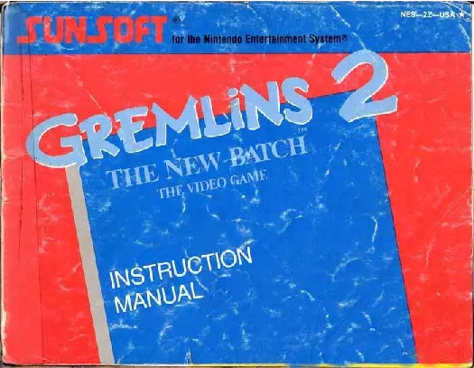 manual for Gremlins 2 - The New Batch