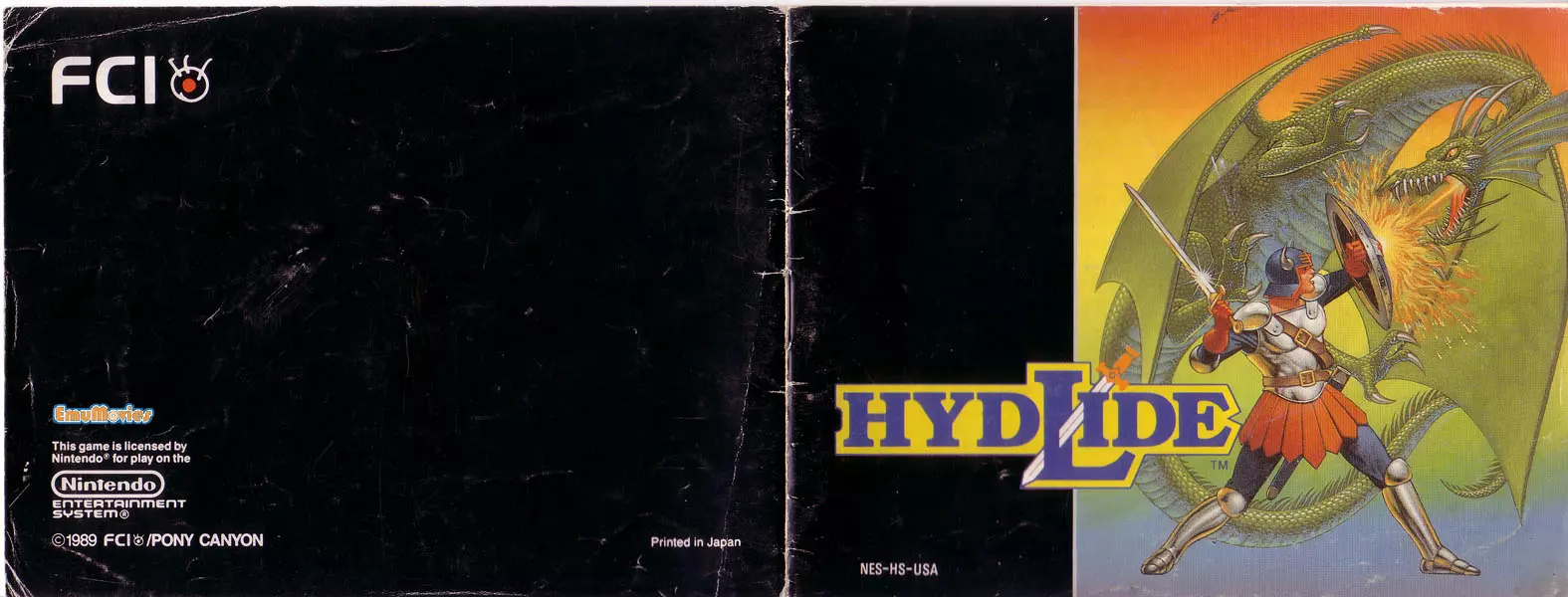 manual for Hydlide