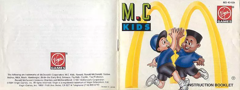 manual for M.C. Kids