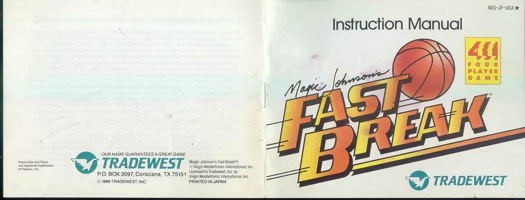 manual for Magic Johnson's Fast Break
