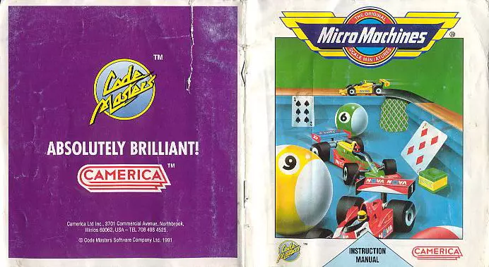 manual for MicroMachines