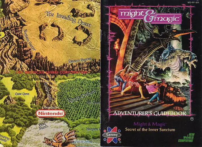 manual for Might and Magic : Secret of the Inner Sanctum
