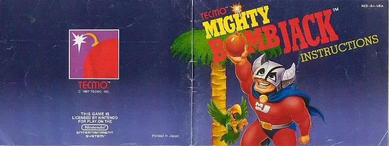 manual for Mighty Bomb Jack
