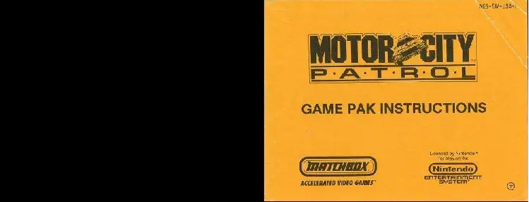 manual for Motor City Patrol