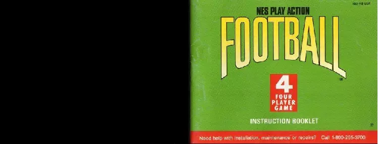 manual for NES Play Action Football