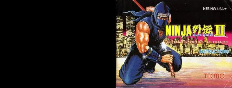 manual for Ninja Gaiden II - The Dark Sword of Chaos