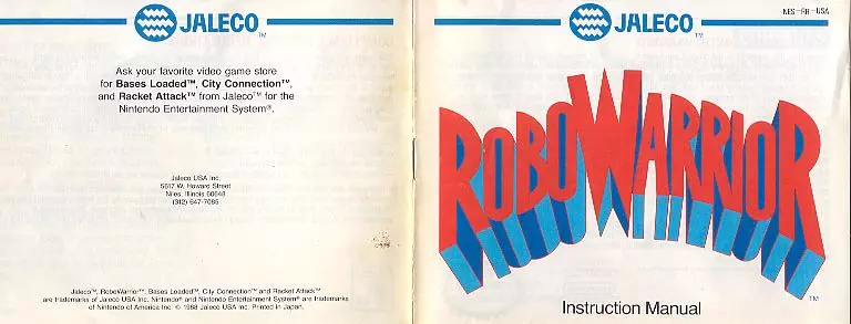 manual for RoboWarrior