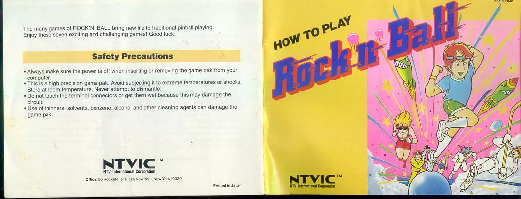 manual for Rock 'n' Ball