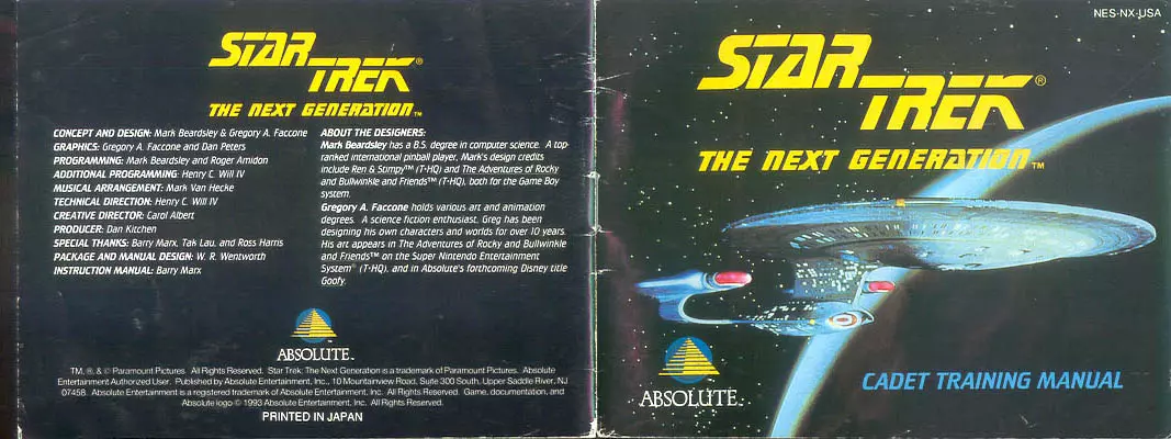 manual for Star Trek - The Next Generation