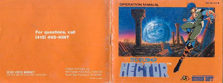 manual for Starship Hector