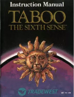 manual for Taboo - The Sixth Sense