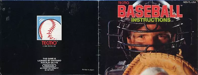 manual for Tecmo Baseball