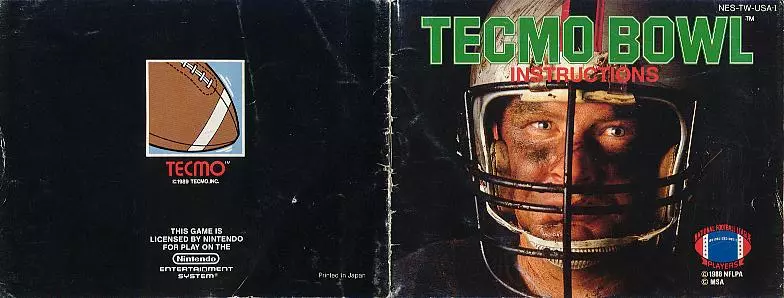 manual for Tecmo Bowl