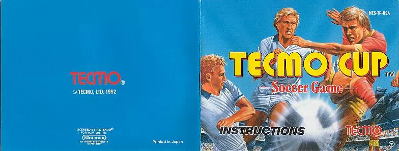 manual for Tecmo Cup - Soccer Game