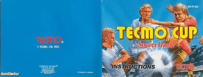 manual for Tecmo World Cup Soccer