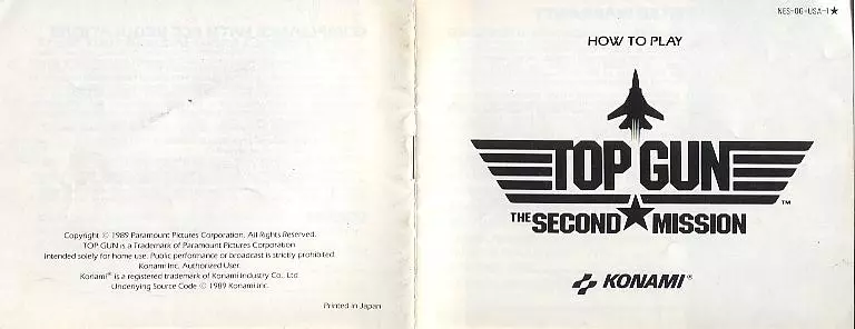 manual for Top Gun - The Second Mission