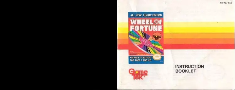 manual for Wheel of Fortune Junior Edition