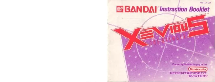 manual for Xevious - The Avenger