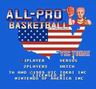 Image n° 8 - screenshots  : All-Pro Basketball