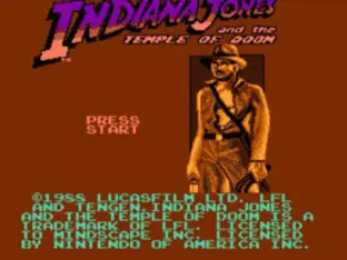 Image n° 5 - screenshots  : Indiana Jones and the Temple of Doom