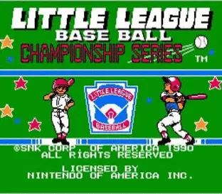 Image n° 8 - screenshots  : Little League Baseball - Championship Series