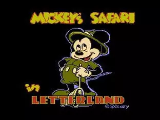 Image n° 10 - screenshots  : Mickey's Safari in Letterland