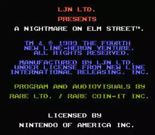 Image n° 5 - screenshots  : A Nightmare on Elm Street