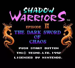 Image n° 10 - screenshots  : Ninja Gaiden II - The Dark Sword of Chaos