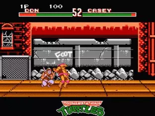 Image n° 9 - screenshots  : Teenage Mutant Ninja Turtles - Tournament Fighters