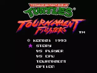 Image n° 5 - screenshots  : Teenage Mutant Ninja Turtles - Tournament Fighters