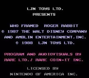 Image n° 5 - screenshots  : Who Framed Roger Rabbit
