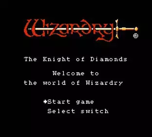 Image n° 5 - screenshots  : Wizardry - The Knight of Diamonds