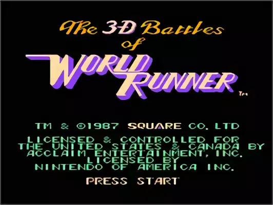 Image n° 6 - titles : 3-D WorldRunner