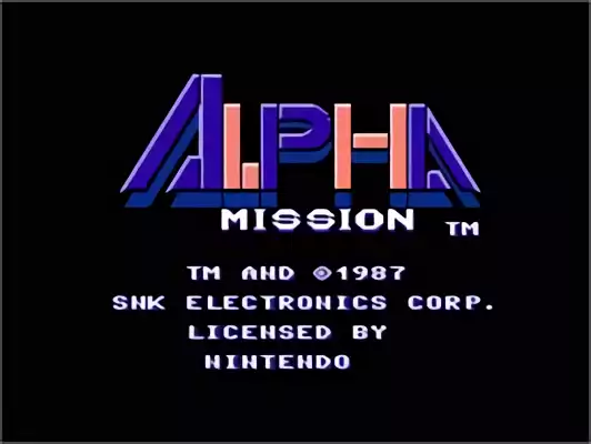 Image n° 11 - titles : Alpha Mission