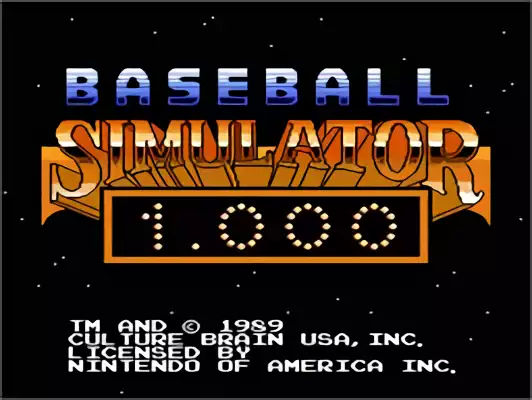 Image n° 6 - titles : Baseball Simulator 1.000