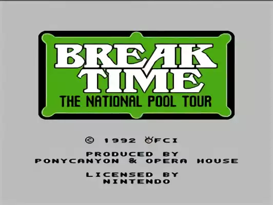 Image n° 6 - titles : Break Time - The National Pool Tour