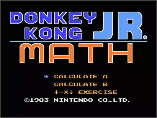 Image n° 6 - titles : Donkey Kong Jr. Math