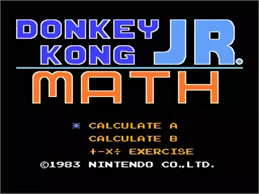 Image n° 6 - titles : Donkey Kong Jr. Math Image n° 6 - titles : Donkey Kong Jr. Math