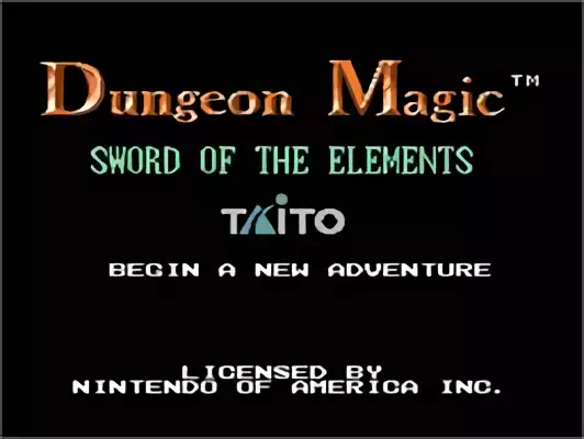 Image n° 11 - titles : Dungeon Magic - Sword of the Elements