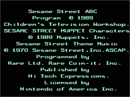 Image n° 6 - titles : Sesame Street ABC