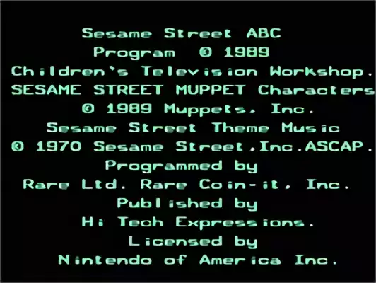 Image n° 6 - titles : Sesame Street ABC Image n° 6 - titles : Sesame Street ABC