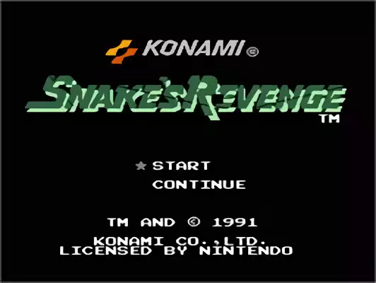 Image n° 9 - titles : Snake's Revenge