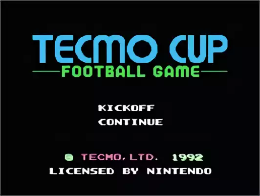 Image n° 6 - titles : TECMO CUP - Soccer Game