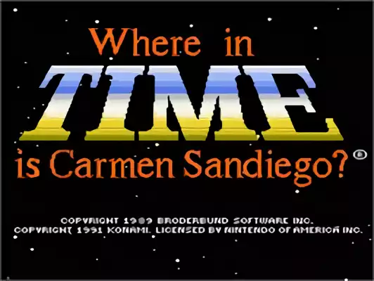 Image n° 11 - titles : Where in Time Is Carmen Sandiego