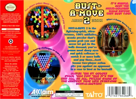 Image n° 2 - boxback : Bust-A-Move 2 - Arcade Edition Image n° 2 - boxback : Bust-A-Move 2 - Arcade Edition
